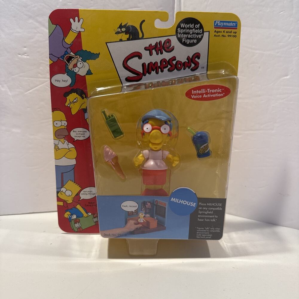 Simpsons World of Springfield Series 3 MILHOUSE Interactive Action Figure NEW